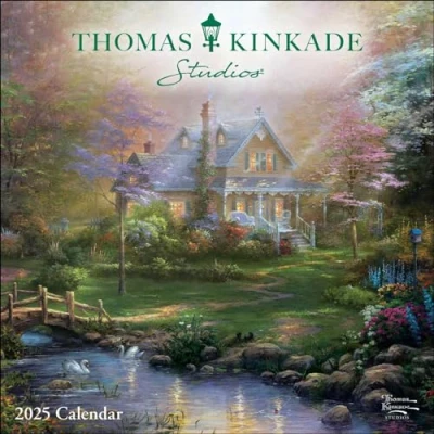 Image of Thomas Kinkade Studios 2025 Mini Wall Calendar