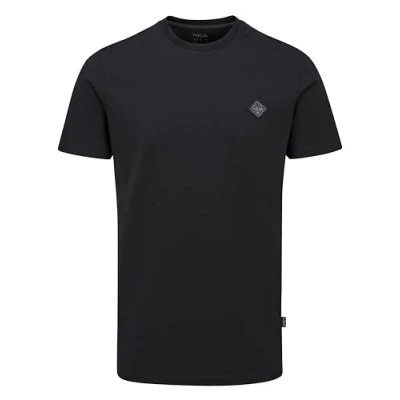 Image of Rab Men&#039;s Basecamp Logo Badge Tee Short Sleeve Graphic T Shirt for Hiking, Trekking, &amp; Everyday Use Beluga Small