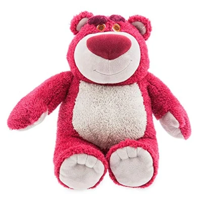 Image of Disney Store Official Lotso Soft Toy, Toy Story 3, 34cm/13, Cuddly Made with Feel Fabric Embroidered Details and Stuffed Sweet Strawberry Scent, Suitable for All Ages