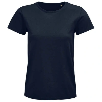 Image of SOLS Womens/Ladies Pioneer Organic T Shirt (French Navy) Cotton Size 3XL