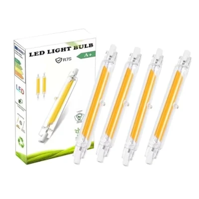 Image of R7S LED Bulb 118mm Dimmable (200W Equivalent), J118 Cool White 6000K COB Double Ended Linear Light Bulb,Halogen Replacement,4 Pack