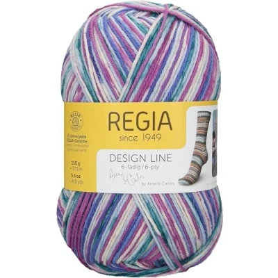 Image of Regia Schachenmayr 6 Thread Color, 150G star night Handknitting Yarns