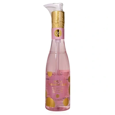 Image of accentra LET&#039;S CELEBRATE Hand Soap in Champagne Bottle, 250 ml Pump Dispenser, Liquid Soap, Tea Rose &amp; Velvet Fragrance, Refillable
