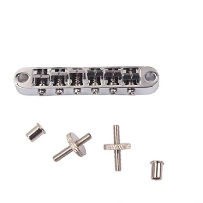 Image of Alnicov Tune o Matic TOM Nashville bridge for guitars Chrome