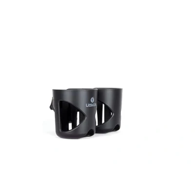 Image of LittleLife Double Buggy and Pushchair Universal Cup Holder Adjustable Bottle Organiser for Stroller, Drink Coffee