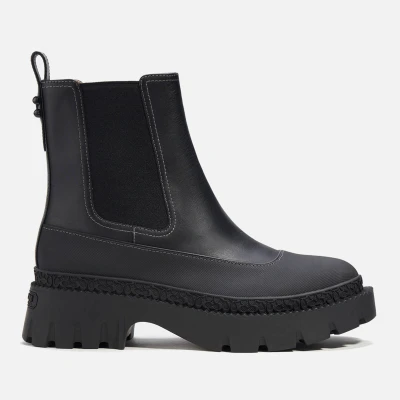 Image of Coach Jayla Leather Chelsea Boots UK 5