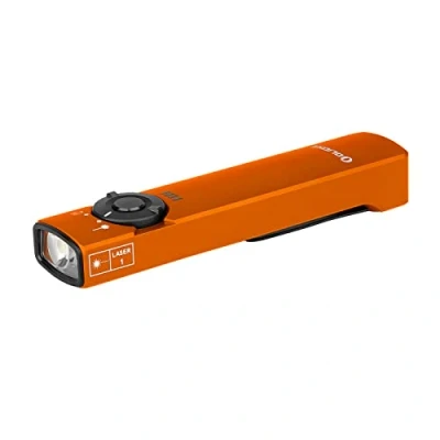 Image of OLIGHT Arkfeld EDC Flashlight,1000 Lumens Rechargeable LED Torch with Green Beam and White Light, Super Thin Build Flat Flashlight Clip for Outdoors, Emergency, Work (Orange, CW: 5700 6700K)