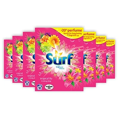 Image of Surf Tropical Laundry Detergent Powder 650g (Pack of 7)