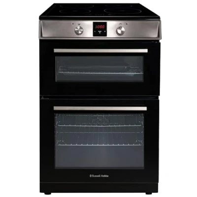 Image of Russell Hobbs RH60EDOIH6011SS cooker Freestanding Electric Zone induction hob Stainless steel A