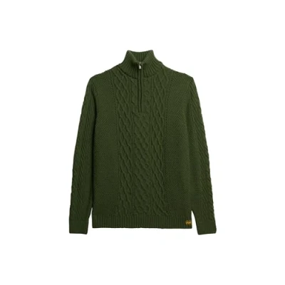 Image of Superdry Jumper, Men&#039;s, Size: 14, Duffle bag green