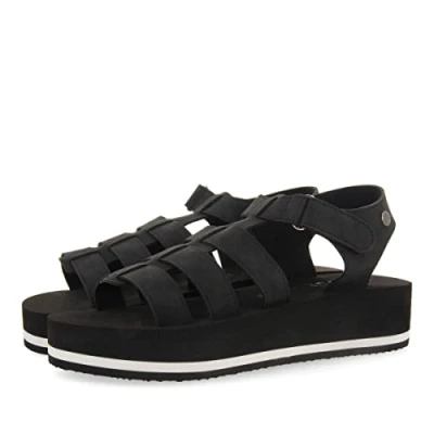 Image of GIOSEPPO Women&#039;s Ruch Flip Flop, Black/White, 7 UK