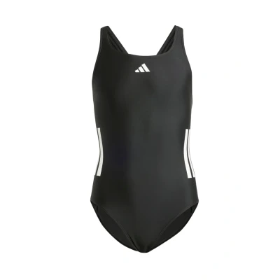 Image of adidas Performance 3 Stripes BOLD Swimsuit for kids, Size: 4y, Black white