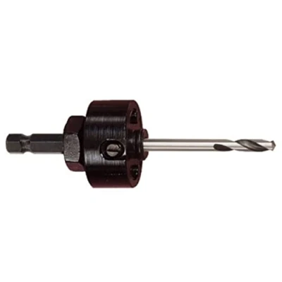 Image of Starrett A17 38E Hole Saws Arbor 8.75mm (11/32) Hex Shank for 32 210mm Holesaws with Extra Length High Speed Steel Drill Bit Quick Change Mandrel