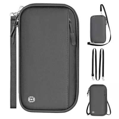Image of EPROICKS Family Passport Holder Travel Wallet for 4 Document Organiser with RFID Blocking Men Women