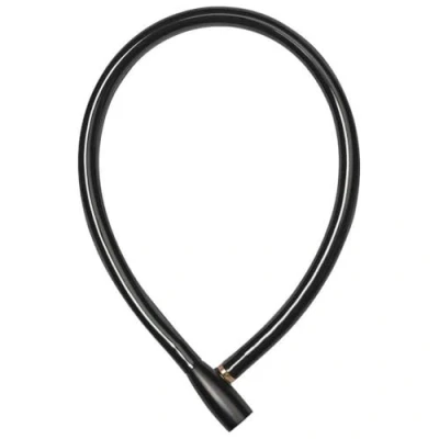 Image of ABUS cable lock 3406K 55 mm long steel with plastic coating Bicycle security level 1 Black