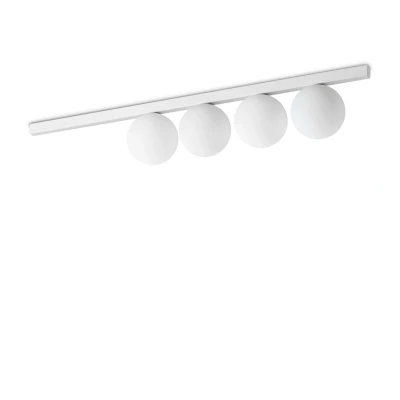 Image of Binomio 4 Light Globe Ceiling White