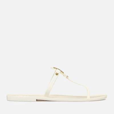 Image of Tory Burch MINI Miller FLAT Thong Pool shoes, Women&#039;s, Size: 4.5, Ivory Synthetics