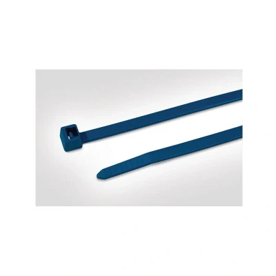 Image of HellermannTyton Cable Ties, Metal Detectable, for Food Industry, 100 x 2.5mm, Pack of