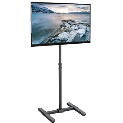 Image of VIVO TV Floor STAND for 13 to 50 inch Flat Panel LED LCD Plasma Screens, Portable Display Height Adjustable Mount TV07…