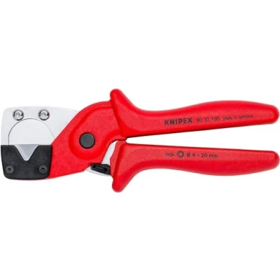 Image of KNIPEX Pipe cutter for multilayer and pneumatic hoses glass fibre reinforced plastic handles 4 20 mm 90 10 185