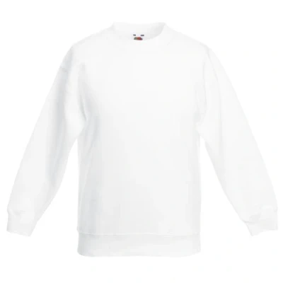 Image of Fruit of the Loom Boys&#039; Sweatshirt white Bianco 9 11 Years