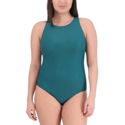 Image of Eddie Bauer Women&#039;s Multi Strap One Piece Swimsuit (US, Alpha, Small, Regular, Green)