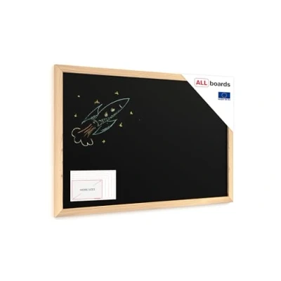 Image of ALLboards Chalkboard 60x40 cm with a Wooden Frame ECO, Chalk Writing Board