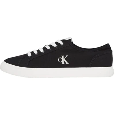 Image of Calvin Klein Jeans ESS VULC Trainers, Men&#039;s, Size: 7, Black/bright white Cotton
