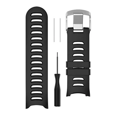 Image of siwetg Silicone Watch Band with Wrist Strap for Garmin Forerunner 610 Tools