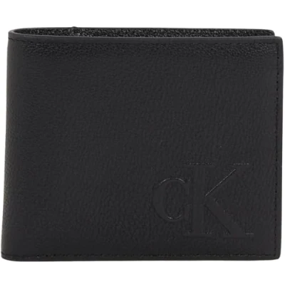 Image of Calvin Klein Jeans Sculpted Impression Billfod Wallet, Men&#039;s, Size: One Size, Black