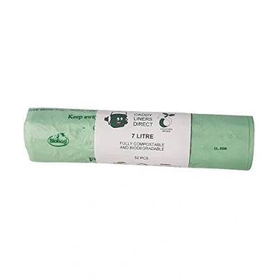 Image of 7 Litre x 52 BioBag Compostable Biodegradable Kitchen Food Waste Caddy Bin Liner Bags EN13432 (7L 50)