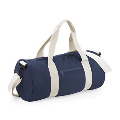Image of BagBase BG140 Original Barrel Bag French Navy/Off White