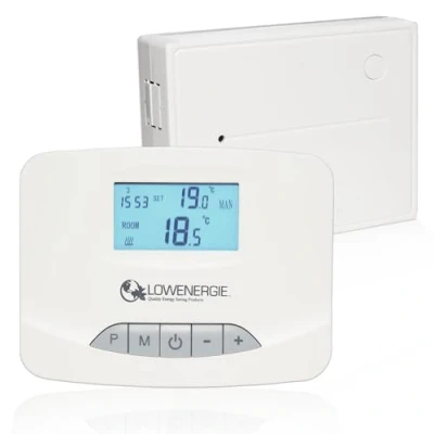 Image of Lowenergie Digital Wireless Programmable Room Thermostat RF Stat 7 day Heating Timer Energy Saving