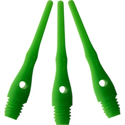 Image of Viper by GLD Products Unisex&#039;s, Neon Green, Accessory: Tufflex III 2BA Thread Soft Tip Dart Points, 100 Pack