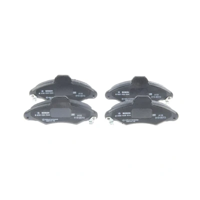 Image of E190R011075808 Brake pad set BOSCH 0 986 424 644 Low Metallic with anti squeak plate FORD: Escort 6, 5, Classic Hatchback