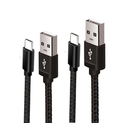 Image of USB C Charger Cable Type Fast Charging 3A Lead Nylon Braided for Samsung Galaxy S21 S20 S10 S9 S8 A12 A20e A21s A40 A51 A70,Huawei P30 P20 P40,Google Pixel,Sony Xperia,Switch (1M + 2M)