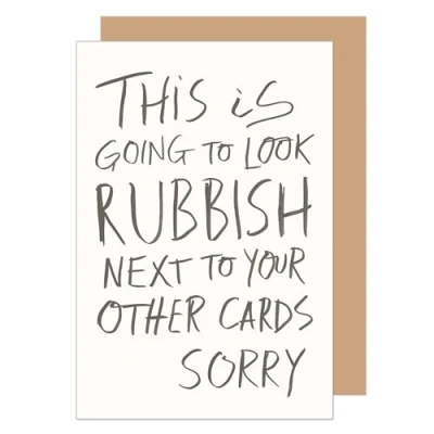Image of Edition Seidel Premium Greeting Card with Envelope. Birthday Saying Billet Man Woman Funny Humour (G3581 SW024)