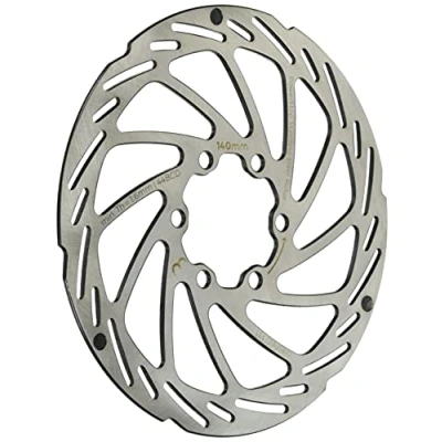 Image of BBB Cycling Bike Brake Disc With 6 Bolts Stainless Steel Bicycle Rotor Wear Out Indicator for Road Mountain E Bikes MTB 160mm PowerStop BBS 112, Silver