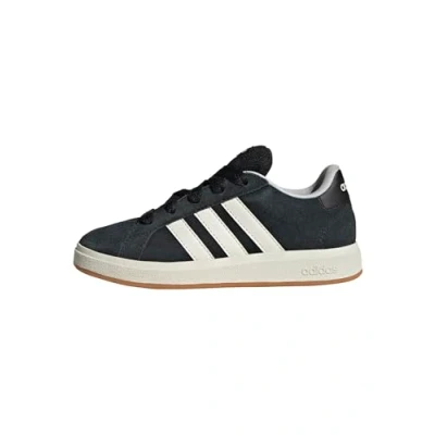 Image of adidas Sportswear Grand Court 00S Trainers Core black off white gum for kids, Size: 3.5, Leather/synthetics