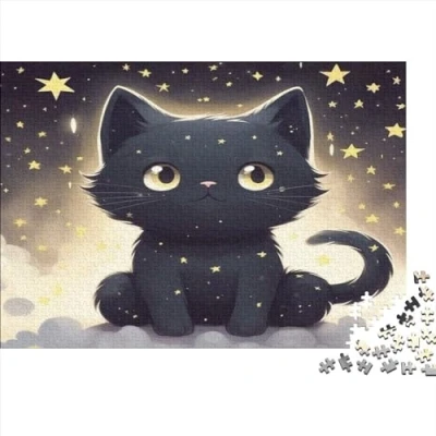 Image of Cat Puzzles 1000 Pieces for Adults Jigsaw Piece Puzzle Educational Games Home Decoration 1000pcs (75x50cm)