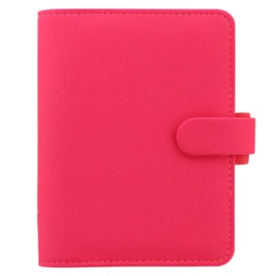 Image of Filofax Pocket Saffiano organiser Fluro Pink
