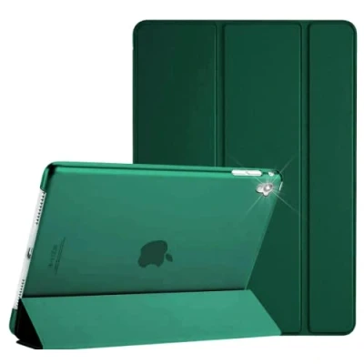 Image of For Apple iPad Pro 9.7 (2016) Generation Case Cover Magnetic Smart Stand Auto Wake/Sleep Fit To Model No. A1673 / A1674 A1675 (Emerald Green)