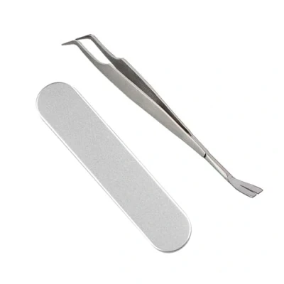 Image of HRLORK 2 in 1 Tick Remover Professional Removal Tool Stainless Steel Tweezers with Box for Dogs, Cats, Pet and Humans