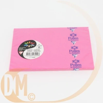 Image of Clairefontaine Ref 1322C Pollen Card (Pack of 25 Sheets) 110 x 155mm Sized, Acid Free, Inkjet &amp; Laser Compatible, Easy to Write On, 210gsm Intensive Blue