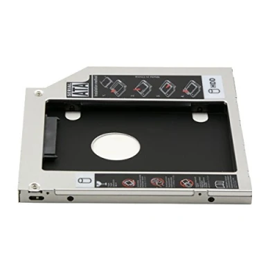 Image of Cablecc 9.5mm SATA 2nd HDD SSD Enclosure Hard Drive Caddy Case Tray for Laptop CD DVD ROM Optical Bay Slot