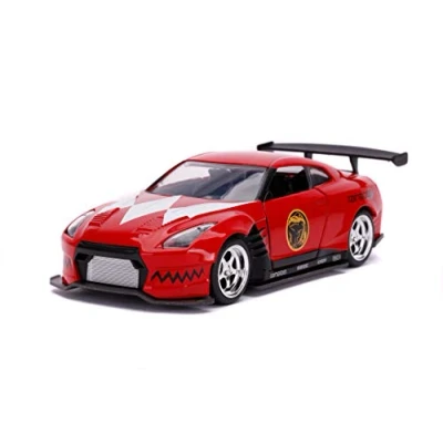 Image of Jada Toys 253252009 Power Rangers 2009 Nissan GT R R35 Die Cast 1:32 Scale Metallic Red