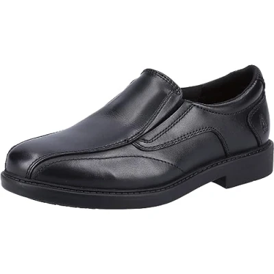 Image of Hush Puppies Boy&#039;s Toby Senior School Uniform Shoe, Black, 10 UK