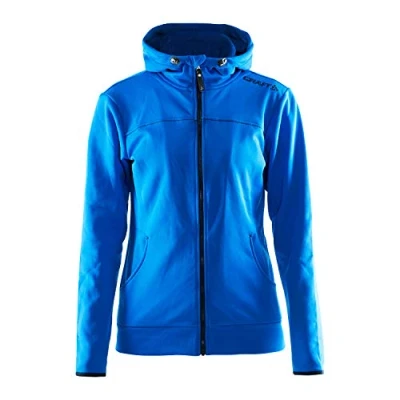Image of Craft Women Leisure F.Z Hood Sw.Blue S Hoody Swedish Blue, Small