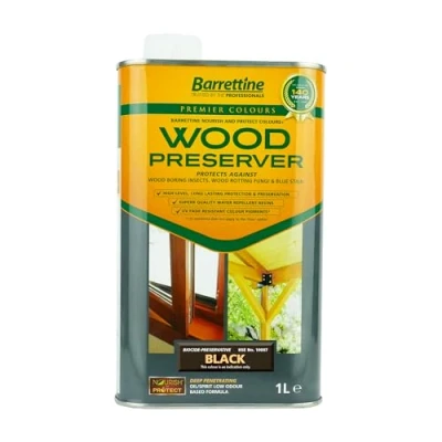 Image of Barrettine Premier Wood Preserver 1L Black