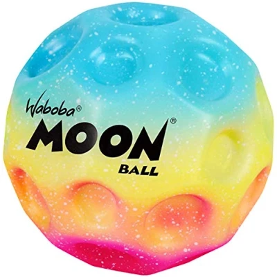 Image of Waboba Gradient Moon Ball Bounces Out of This World Original Patented Design Craters Make Pop Sounds When It Hits The Ground Easy to Grip, Multi Colour, One Size
